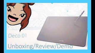 || XP-Pen Deco 01 Unboxing, Demo, and Review! ||