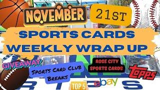 Sharing Break Results From the Sports Card Club and Rose City Sports Cards and More ..weekly wrap up