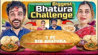 BIGGEST BHTURA CHALLENGE || HOLI SPECIAL || Lokesh Bhardwaj || Fancy Nancy || Aashish Bhardwaj