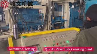 Hawen QT7-15 Paver block making plant @hawenmachinery