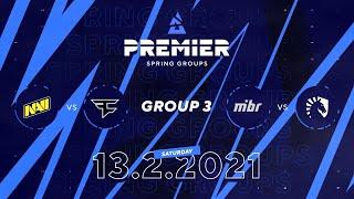 NAVI vs Faze, MIBR vs Team Liquid | BLAST Premier Spring Group 3 Day 2