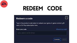 How to redeem code in EA App on mac