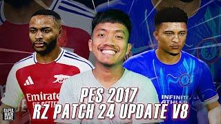 PES 2017 NEW RZ PATCH 2024 UPDATE V.8 - RZ PATCH SEASON 2024/2025 - PES 2017 PC GAMEPLAY