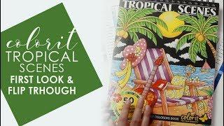 ColorIt Tropical Scenes | First Look & Flip Through