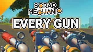 Every Gun in Scrap Mechanic Survival