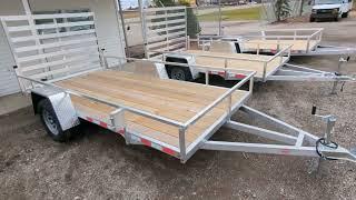 Silver OX 6x12 Aluminum Utility Trailer - AAA Trailer Howell