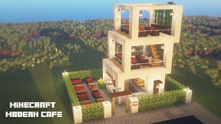 Minecraft modern cafe tutorial