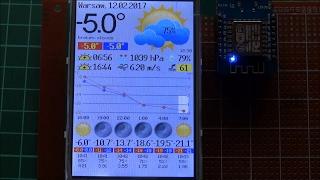 ESP8266+3.5" TFT Internet Weather Station - Final version