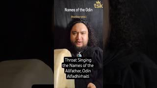 Throat Singing the Names of the Allfather, Odin | Alfadhirhaiti by #heilung #norse #viking #chant