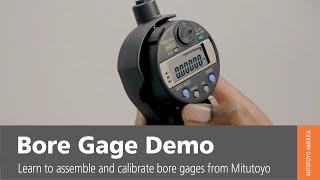 Bore Gage Use - Mitutoyo America Demo -  Bore Gauge Measurement