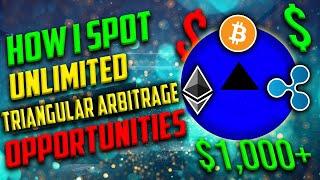 Spot Triangular Crypto Arbitrage Opportunities ( LEGIT CRYPTO ARBITRAGE FINDER )