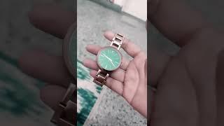 Van Heusen Women's Green Wrist Watch #vanheusen #wristwatch #haul #review #flipkarthaul #greenwatch