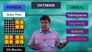 Relationships of Physical and Logical Storage structures in an Oracle Database - DBArch Video 22