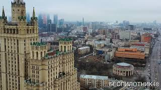 Аэросьемка Москвы - от Триумфальной пл. до Арбата