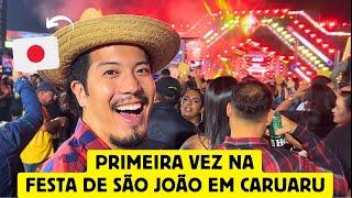 Primeira vez de um japonês na festa de São João em Caruaru