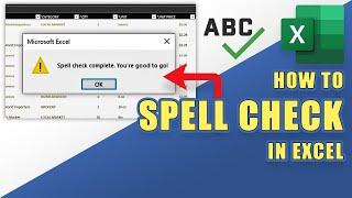 How to Easily SPELL CHECK in EXCEL (and/or Enable AutoCorrect)