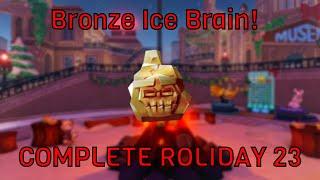 (Free UGC) How to get BRONZE Ice Brain and Complete ROLIDAY 2023!! (Roblox)