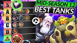 NEW TANK TIER LIST - BEST Heroes to Main (MID SEASON 12 PATCH) - Overwatch 2 Meta Guide