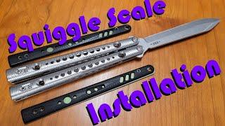 Squiggle BRS Replicant Scale Installation Guide (Titanium Balisong Scales)