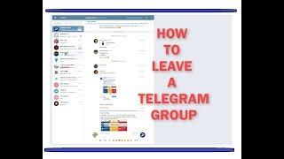 How to Leave a Telegram Group