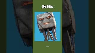 Minecraft Ghast in Movie 64bit 32bit 16bit 8bit 4bit 2bit 1bit