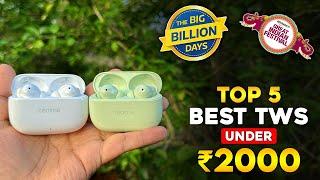 Top 5 Best Earbuds Under ₹2000  Best TWS To Buy Under 2000 In Flipkart BBD & Amazon GIF Sale 2024