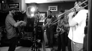 Six String Drag - In The Studio - part 2 - recording the horn section with Kenny Roby