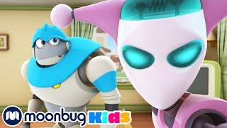 No No Nannybot - with Subtitles | Arpo the Robot | Cartoons for Kids | Moonbug Literacy