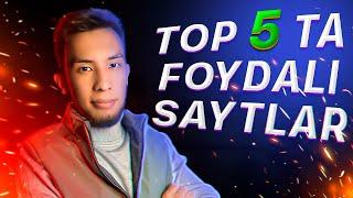 Zamonaviy kasb egalari uchun | TOP 5 ta foydali saytlar