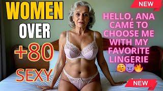 Natural Older Women OVER 80+  Fashion Tips LINGERIE Review OVER 70+