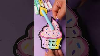 Birthday Card idea  #papercrafts #artandcraft #cutegifts #youtubecreatorcommunity
