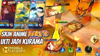 GAMEPLAY SKIN NARUTO MOBILE LEGENDS ! GILA INI SKIN MIRIP ANIME & ADA KURAMA, SKIN TERBAGUS DI ML