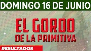 Resultado del sorteo El Gordo de la Primitiva del Domingo 16 de Junio del 2024.