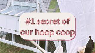 The number #1 secret to why our hoop coop is easy to build! #chickentractor #hoopcoop #farm #coop