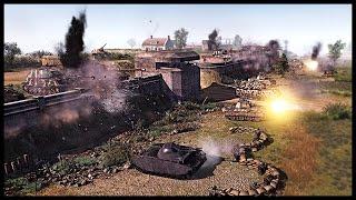 Insane German Wall of Death - Prototype Factory Attack | Men of War Assault Squad 2 Mod Gameplay