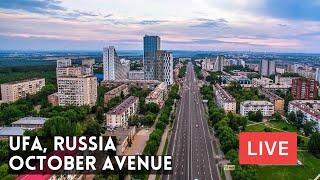 OCTOBER AVENUE. The Longest Street in UFA, Russia on Saturday Night! LIVE