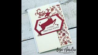 Dashing Deer Card with DIY Designer Series Paper