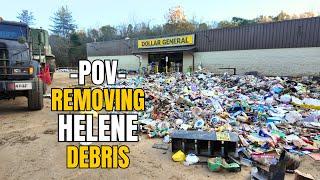 POV- Removing Debris After Helene - Letting the Kid drive the Haul Truck