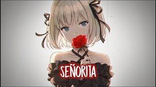 【Nightcore】→ Señorita (cover/animated) || Lyrics