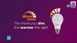 Philips Warm Glow Dimmable LED Light Bulbs