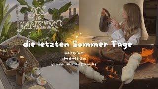 #vlog | der letzte Sommertag ️ - Rooftop Event, Herbst outfits, Stockbrot backen, girlsnight 