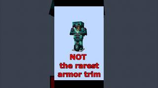 NOT the RAREST Armor Trim in Minecraft... #minecraft #rarest