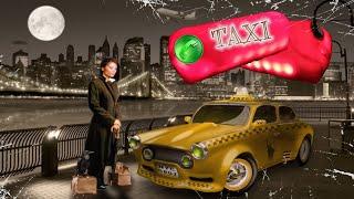 TAXI ШАШКА НА БАТАРЕЙКАХ ELF BARAСВЕТОДИОДНАЯ