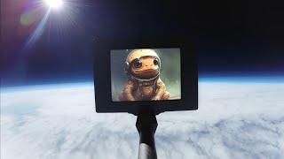 We Launched an AI Art Exhibit into Space!