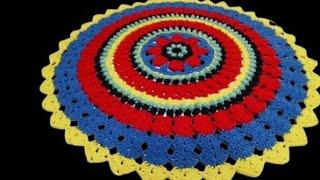 New THALPOSH Design Tablecloth Thalirumal mandala Easy for Beginners step by step#crochet #doily