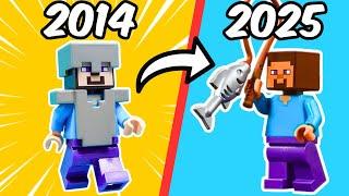 The Evolution of LEGO Minecraft Minifigures... (2014 - 2025)