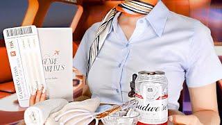 ASMR | First-Class Lounge Flight Attendant Roleplay | Skincare, Massage, Personal Attention