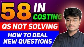 How I scored 58 in Costing | CA Inter