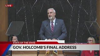 Indiana Gov. Eric Holcomb gives final 'State of the State' address