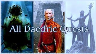 Skyrim Daedric Quests - Longplay All Daedric Questlines Walkthrough [No Commentary] 4k